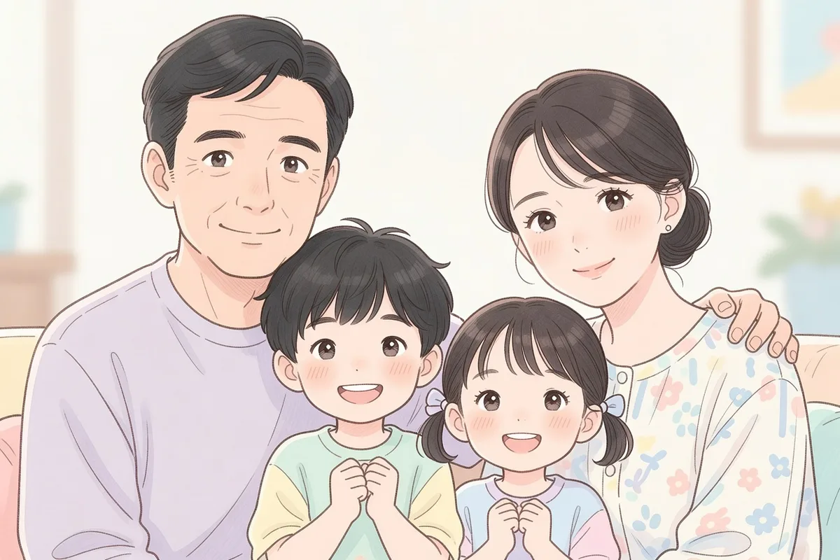 心温まる親子の風景